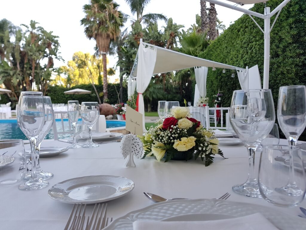 Allestimento matrimonio in giardino villa ricevimenti Parco Ducale